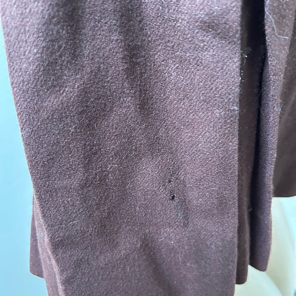 Vintage 1960s Brown Wool Pleated Skirt Preppy  Collegiate School Athletic Girl - Picture 5 of 6